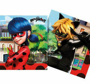 Tovaglioli 33×33 cm Miraculous LadyBug 20 pezzi *