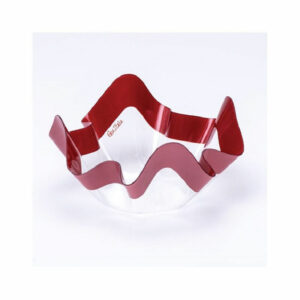 Porta Confetti Trasparente con Decorazione Rosso perlato 13×7 cm *