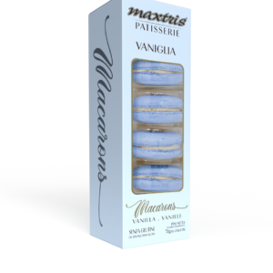 5 Macaron Vaniglia carta da zucchero *