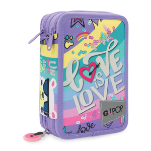 Astuccio 3 Zip GoPop Love *