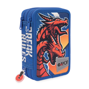 Astuccio 3 Zip Gopop Dragon *