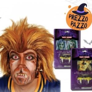 Dentiera Dracula & lupo mannaro adulto *