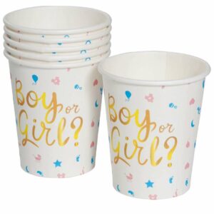 Bicchieri in carta 240 ml Boy or Girl 6 pezzi *