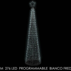 Albero Cono 276 Led Bianco freddo 2 metri *