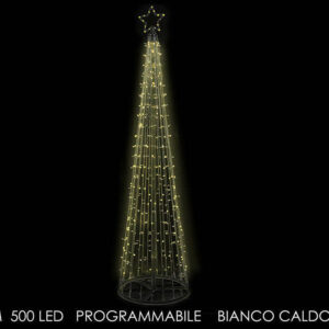 Albero Cono 500 Led Bianco Caldo 2,8 metri *