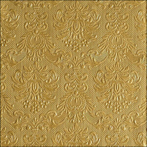 Tovaglioli 33×33 cm Elegance Gold 15 pezzi *