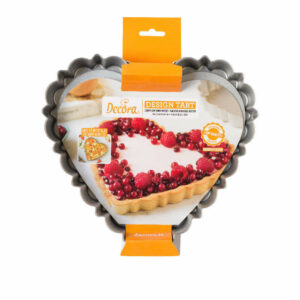 Stampo Crostata Cuore fondo mobile 25×23 cm altezza 3 cm *