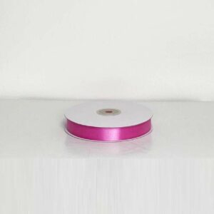 Rotolo Nastro Doppio Raso Fucsia 10 mm 50 metri *