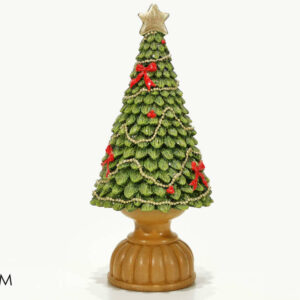 Albero di Natale 25 cm verde e rosso *