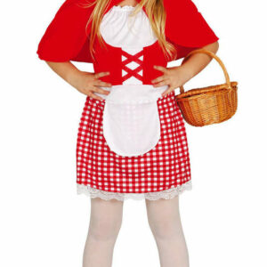 Costume ragazzina rossa 3/4 anni *