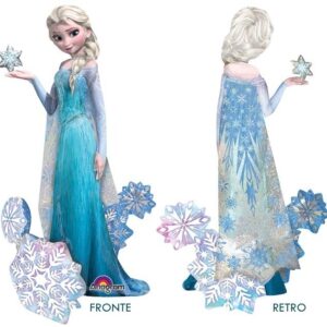 Palloncino Mylar Airwalker Elsa Frozen 144 cm H