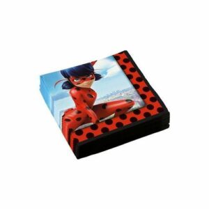 Tovaglioli 33×33 cm Ladybug Miraculous 20 pz