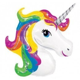 Palloncino Super Shape Unicorno Arcobaleno 83×73 cm