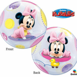 Palloncino Bubbles Baby Minnie Ø 56 cm