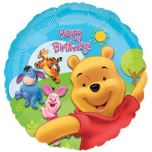 Palloncino Mylar Winnie the Pooh Happy Birthday 43 cm