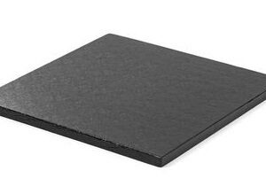 Cake Board Nero Quadrato 25×25 cm spessore 1,2 cm *