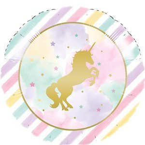 Palloncino Mylar Unicorno Dorato 45,7 cm