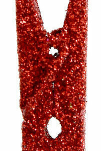 6 Mollette Glitterate Rosso *