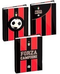 Diario 10 Mesi Forza Campioni Rosso Nero *