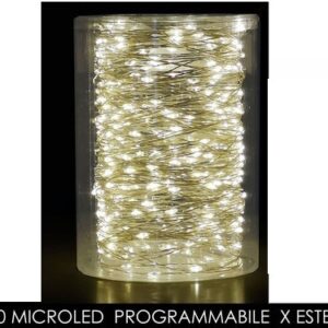 Filo 500 Microled 8 Giochi di Luce per Esterno Bianco Caldo *