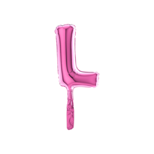 Palloncino Mylar Micro 18 cm Fuxia Lettera L*