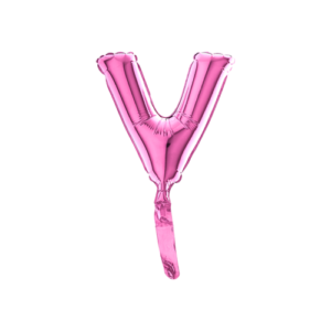 Palloncino Mylar Micro 18 cm Fuxia Lettera V*