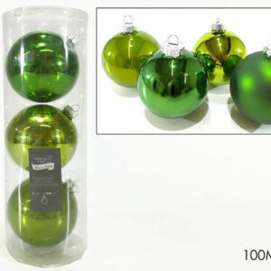 3 Palle in vetro 100 mm colore Verde *