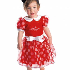 Costume Carnevale Bambina Minnie Rossa 18-24 mesi *