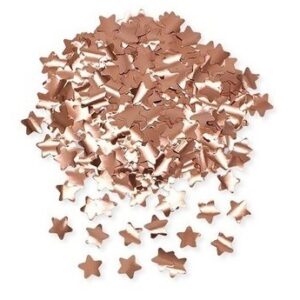 Coriandoli in Foil Stelle diametro 2 cm Rosa Gold Metal 50 gr *