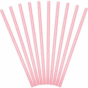 Cannucce in carta 19,5 cm Rosa Pastello 10 pz *