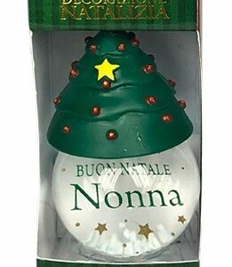 Palla di Neve 4×6 cm con nome NONNA