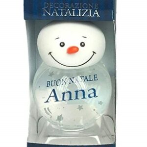 Palla di Neve 4×6 cm con nome ANNA