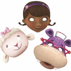 MASCHERE IN CARTA DOTTORESSA PELUCHE 6 PZ*