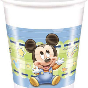 BICCHIERI 200 CC BABY MICKEY 8 PZ*