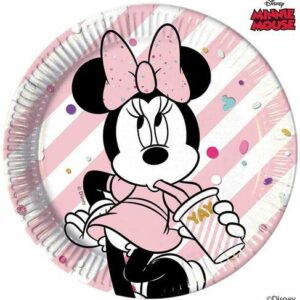 Piatti in carta 23 cm Minnie 8 pz*