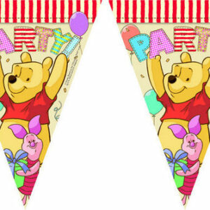 Festone Bandierine Triangolare 3 mt Winnie The Pooh Alphabet *