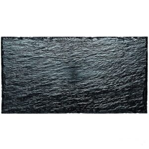 Piatto Rock Grande Nero 30×15,8 cm 10 pz*