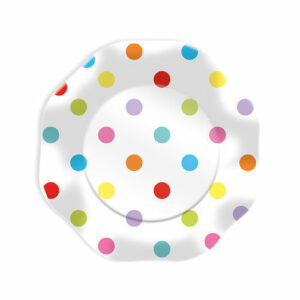 Piatti 18 cm Pois Multicolor 10 pz*