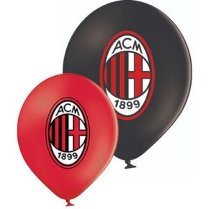 Palloncini in Lattice 12” 30 cm Ufficiali AC Milan 12 pz *