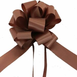 50 Coccarde Splendid Flower Marrone scuro 31 mm X 50 cm*