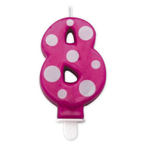 CANDELA n. 8 POIS FUCSIA *