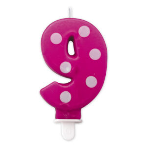 CANDELA n. 9 POIS FUCSIA *