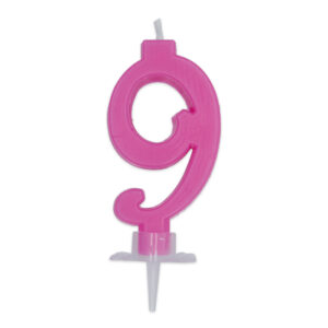 CANDELINA ITALIC N. 9 FUXIA 7 cm *