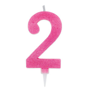 Candela Max Numero 2 Fucsia Glitter*