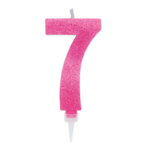 Candela Max Numero 7 Fucsia Glitter*