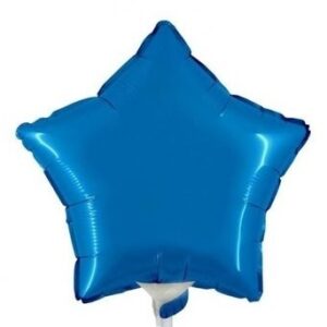 Palloncino Mylar 9” 23 cm Stella Blu *