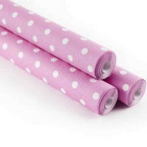 Tovaglia Rotolo 1,18×5 mt Goffrate Pois Fucsia *