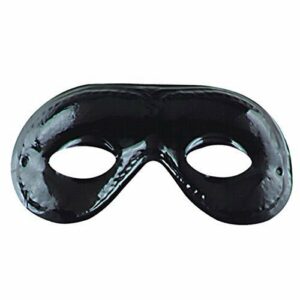 Maschera Farfalla media in plastica nera *