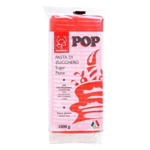 Pasta di Zucchero Pop Rosso Fuoco 1 Kg*