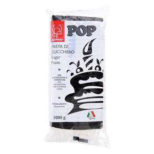 Pasta di Zucchero Pop Nero 1 Kg*